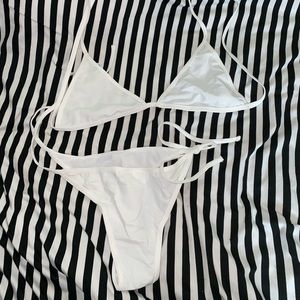 White swimsuit